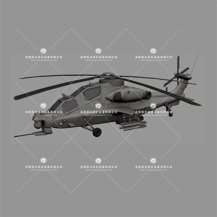 息烽武装直升机3D模型